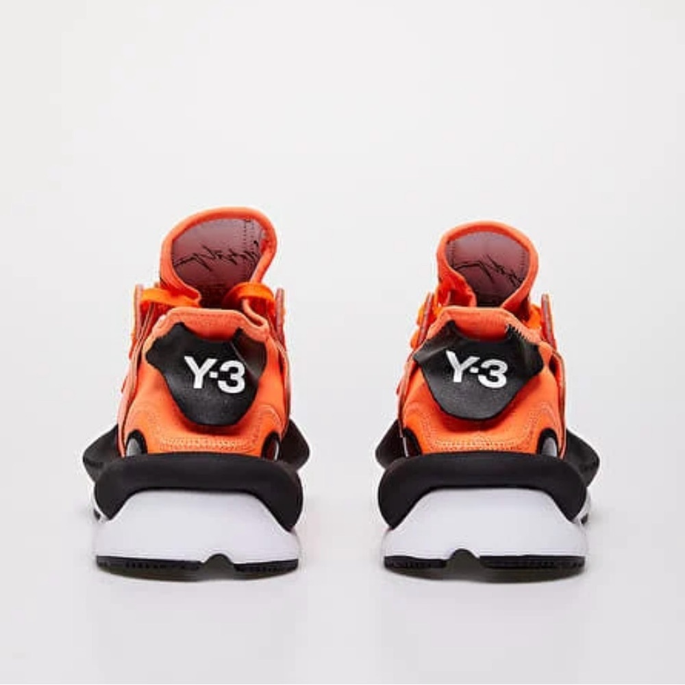 Y-3 Orange and Black Sneakers for Dynamic Style